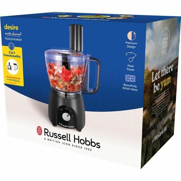 Food Processor Russell Hobbs Desire Matte Charcoal Black 600 W