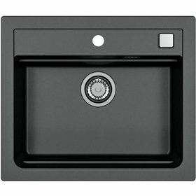 Sink with One Basin Stradour ATROX Black