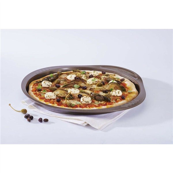 Pizza Mould Pyrex Brown Black Metal