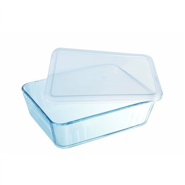 Food Preservation Container Pyrex White Transparent Rectangular 1,5 L