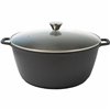 Casserole with lid Baumalu Black 13,4 L 36 cm 38 x 19 x 38 cm Ø 36 cm