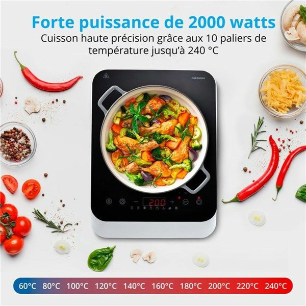 Induction Hot Plate Medion MD18490 2000 W