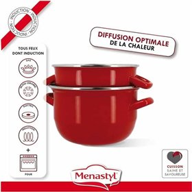 Pan Menastyl Black Glazed enamelled steel