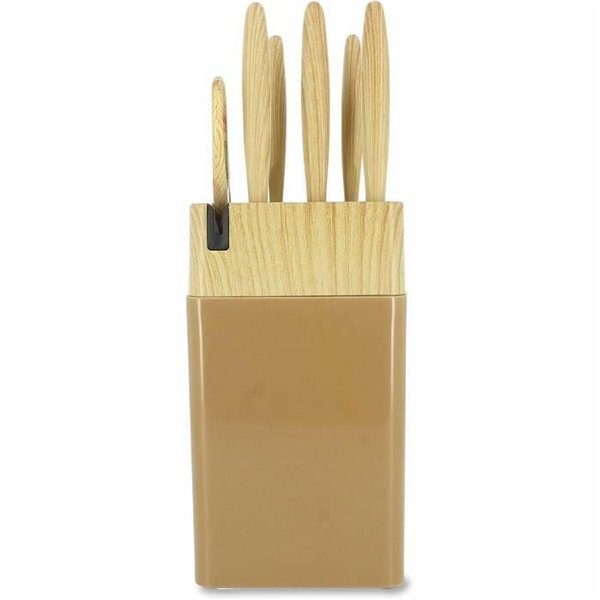 Knife Set Menastyl Brown polypropylene 6 Pieces (6 Units)
