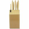 Knife Set Menastyl Brown polypropylene 6 Pieces (6 Units)