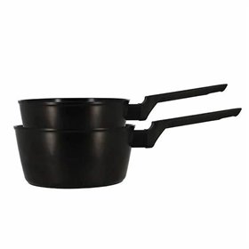 Saucepan Menastyl Aluminium Ø 18 cm Ø 20 cm 2 Pieces (2 Units)