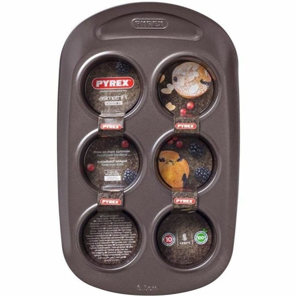 Muffin Tray Pyrex Brown