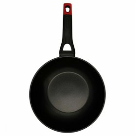 Wok Pan Pyrex Black Aluminium