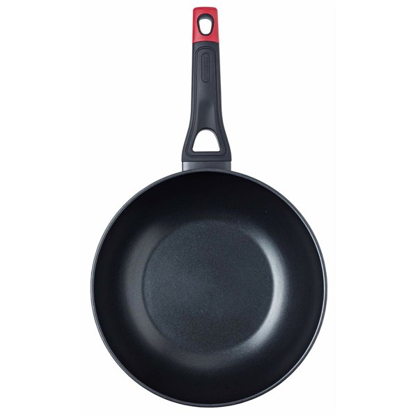 Wok Pan Pyrex Black Aluminium