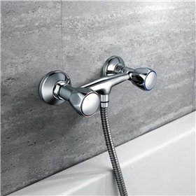 Two-handle Faucet Edouard Rousseau EDOUARD ROUSSEAU - Soto Yellow Brass Ceramic C-shaped