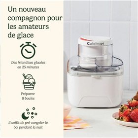 Ice Cream Maker Cuisinart ICEM10E White 12 W 473 ml