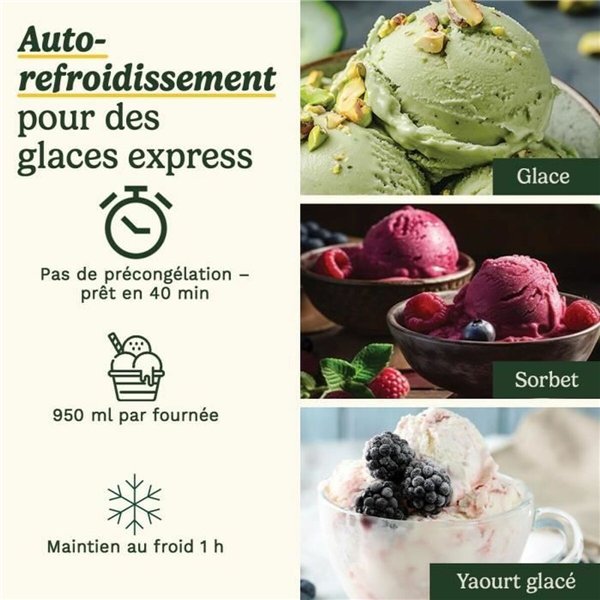 Ice Cream Maker Cuisinart ICE90E White 100 W 1 L