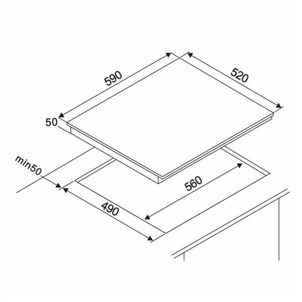 Glass-Ceramic Hob Oceanic OCEANIC