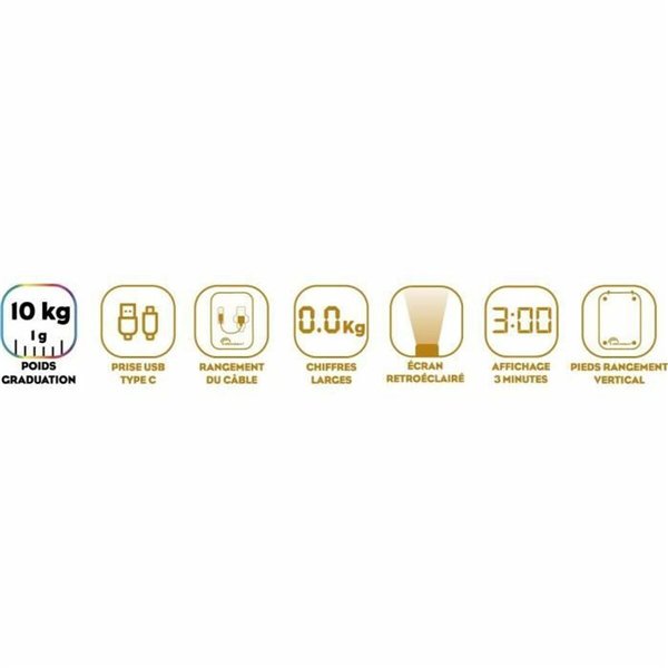 kitchen scale Little Balance 10 kg Silver 23,8 x 17,3 cm