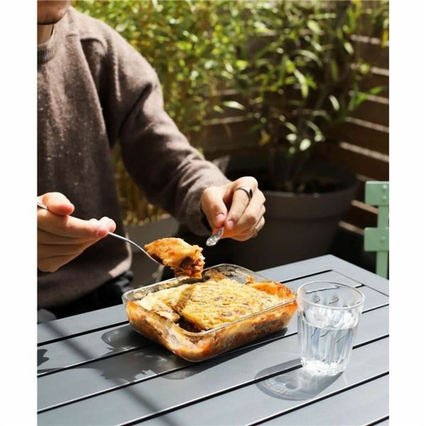 Set of Stackable Hermetically-sealed Kitchen Containers Pyrex Cook & Freeze Transparent 8 Pieces