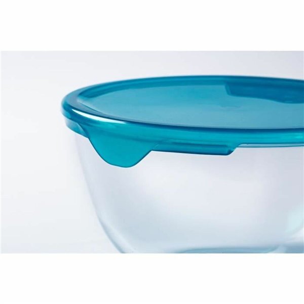 Set of lunch boxes Pyrex Transparent Turquoise 5 Pieces