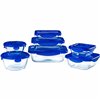 Set of lunch boxes Pyrex Cook & Go Blue Transparent