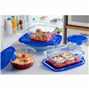 Set of lunch boxes Pyrex Cook & Go Blue Transparent