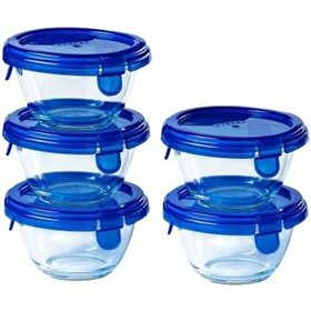 Set of lunch boxes Pyrex Transparent 5 Pieces
