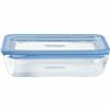 Set of lunch boxes Pyrex Blue Transparent 2,6 L 3 Pieces