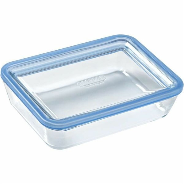 Set of lunch boxes Pyrex Blue Transparent 2,6 L 3 Pieces