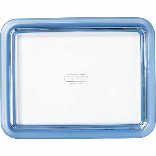 Set of lunch boxes Pyrex Blue Transparent 2,6 L 3 Pieces