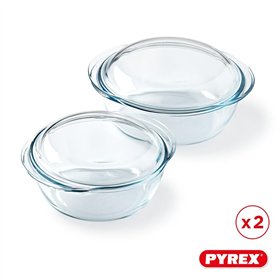 Saucepan Pyrex Transparent 25 x 20 x 27 cm 2 Units