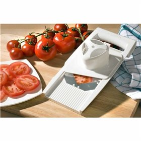 Mandolin Grater Leifheit White Stainless steel Plastic 4-in-1