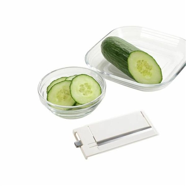 Mandolin Grater Leifheit White Stainless steel Plastic 4-in-1