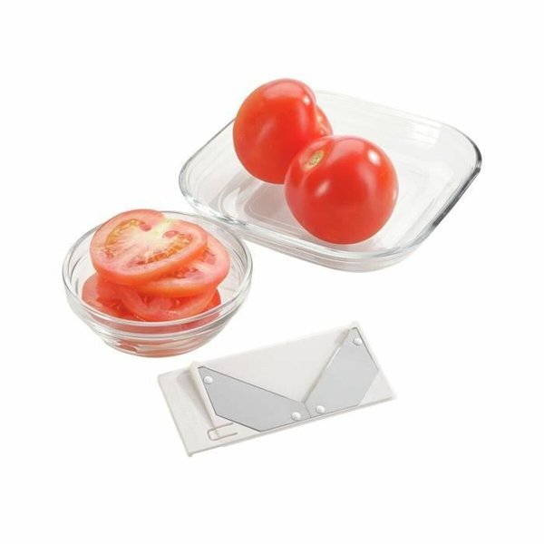 Mandolin Grater Leifheit White Stainless steel Plastic 4-in-1