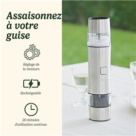 Pepper Mill Cuisinart SG6SE Pearl Gray Ceramic Electric