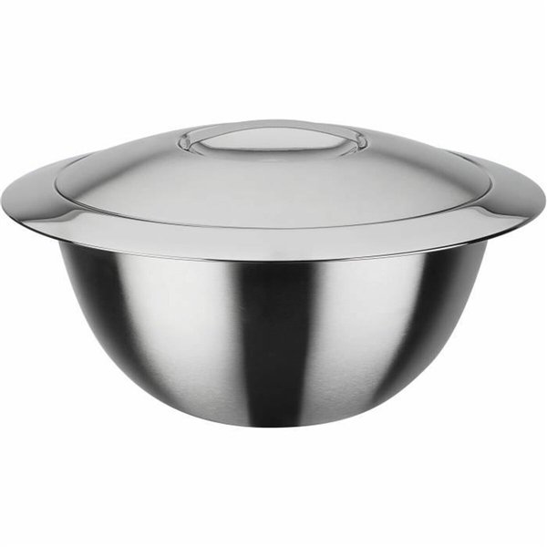 Salad Bowl GSW DESIGN 20 cm Silver Metal Stainless steel 2 L Thermal 2 Pieces (2 Units)