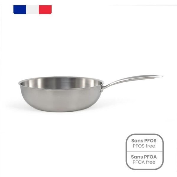 Wok Pan Livoo Steel Stainless steel Ø 28 cm