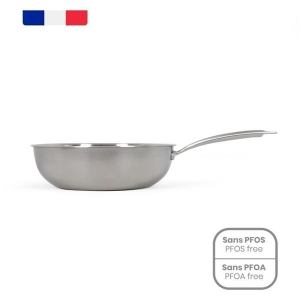Wok Pan Livoo Steel Stainless steel Ø 28 cm