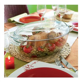 Oven Dish Pyrex 1040712 White Transparent Tempered Glass 6 L 4,5 g 4,5 L