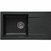 Sink Stradour 78 x 43,5 cm Matte back Black