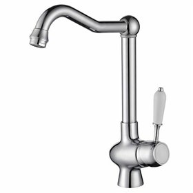 Mixer Tap Rousseau Grey Chrome Stainless steel Brass