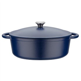 Casserole with lid GSW 717328 Blue Stainless steel