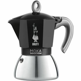 Italian Coffee Pot Beurer BIALETTI NEW MOKA 6 Cups Black Metal Aluminium