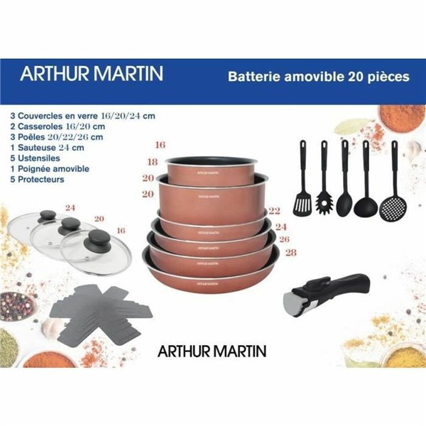 Cookware Arthur Martin 20 Pieces