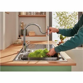 Mixer Tap Grohe StartLoop C-shaped Brass