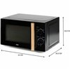 Microwave DOMO Black 700 W 20 L