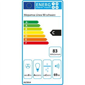 Conventional Hood Mepamsa LINEA 60 NEGRA Black 560 m3/h