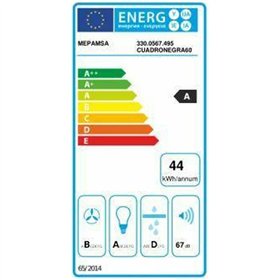Conventional Hood Mepamsa CUADRO 60 Black 60 cm