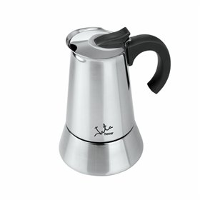 Italian Coffee Pot JATA CAX106 ODIN * Steel 6 Cups Metal Stainless steel