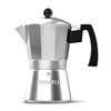 Italian Coffee Pot Taurus KCP9006 6T Silver Stainless steel Aluminium 6 Cups