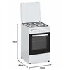 Gas Cooker Aspes AKG4500TM White