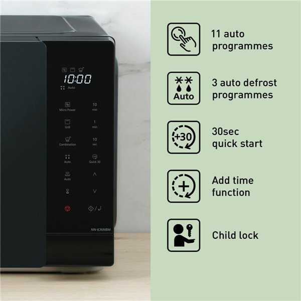 Microwave with Grill Panasonic NNK36NBMEPG 24L Black 900 W