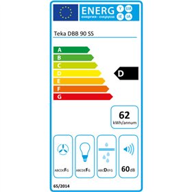 Conventional Hood Teka DBB 60/70/90 90 cm Silver Steel