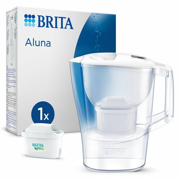 Filter jug Brita ALUNA BLANCA White Transparent Plastic 2,4 L